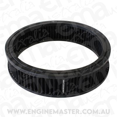 Aeroflow AF2041-3527 Round Air Filter 9" x 2" Washable Cotton Element