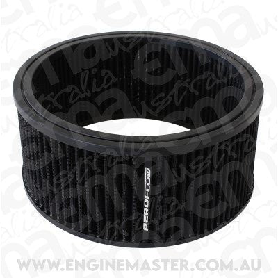 Aeroflow AF2041-3640 Round Air Filter 9" x 4" Washable Cotton Element