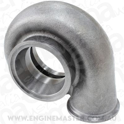 Turbo Exhaust Housing (Suit All Aeroflow 62.3mm Exhaust Turbine Wheel With V-Band Mount, .83 A/R, Cast Iron)