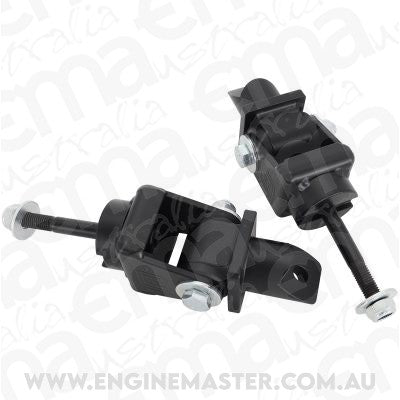 Aeroflow Performance AF1202-0002 Ford Falcon FG Engine Mount Suit XR6 Barra standard replacement Black Urethane Sold as a Pair