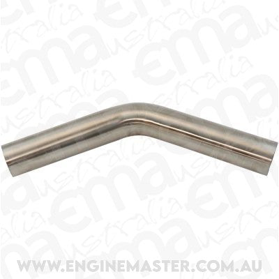 Aeroflow AF9502-1625 304 S/S Bend 45 Deg 1-5/8" O.D1.5mm (.059") 150mm / 6" Leg