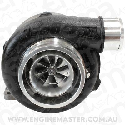 BOOSTED 5355 1.06 Turbocharger 340-650HP Rating - Hi Temp Black Finish (External Wastegate, T3 Inlet Flange, V-Band Exhaust Flange)