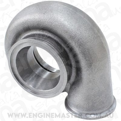 Turbo Exhaust Housing (Suit All Aeroflow 55mm Exhaust Turbine Wheel With V-Band Mount, .83 A/R, Cast Iron)