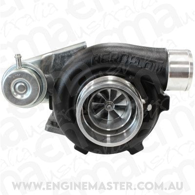 BOOSTED 4628 .64 Turbocharger 200-475HP Rating - Hi Temp Black Finish (Internal Wastegate, T28 Inlet Flange, 5-Bolt Exhaust Flange)