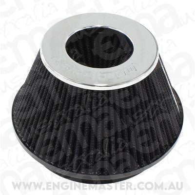 Aeroflow AF2811-1009 6" Clamp-On Tapered Filter 7.6 / 4.7" O.D 4" High Chrom