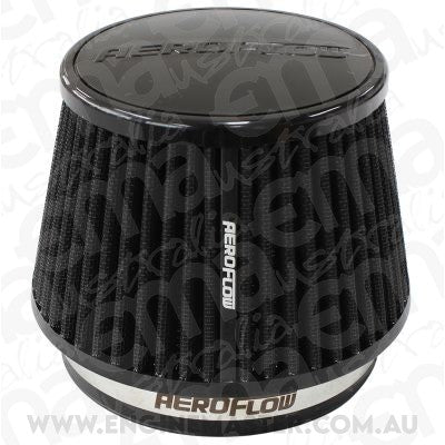 Aeroflow AF2711-5163 5" Clamp-On Tapered Filter 4.6-6.5 O.D 4.15 High Black