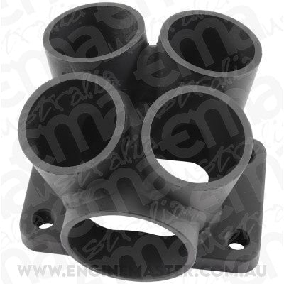 Aeroflow AF8340-2000 4 into 1 Round Turbo Merge Collector, T3 Single Entry Flange No Wastegate Hole, Cast 304