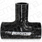 Aeroflow AF9244-250-137 Silicone Tee Piece 2-1/2" 63mm Run & 1-3/8" 35mm Side Black 100mm Long On Run50mm On Side