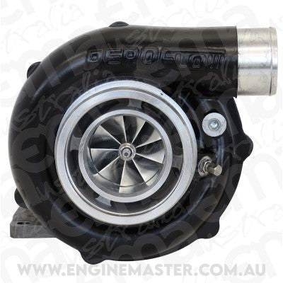 Aeroflow AF8005-3043BLK BOOSTED B5855 .61 Turbocharger 770HP, Hi Temp Black Finish External Wastegate, T3 Inlet Flange, V-Band Exhaust Flange