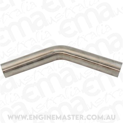 Aeroflow AF9502-1750 304 S/S Bend 45 Deg 1-3/4" O.D1.5mm (.059") 150mm / 6" Leg
