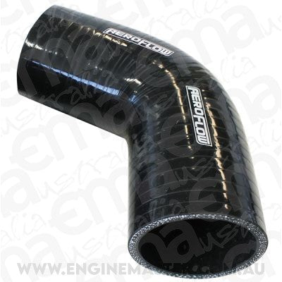 Aeroflow Performance Products AF9208-200 Silicone Hose 67 Deg; Black I.D 2.00" 51mm Wall 5.3mm 125mm Leg AF9208-200