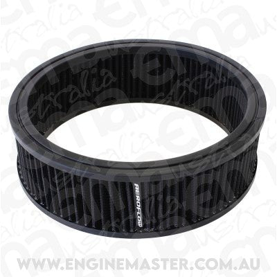 Aeroflow AF2041-3530 Round Air Filter 9" x 2-3/4" Washable Cotton Element
