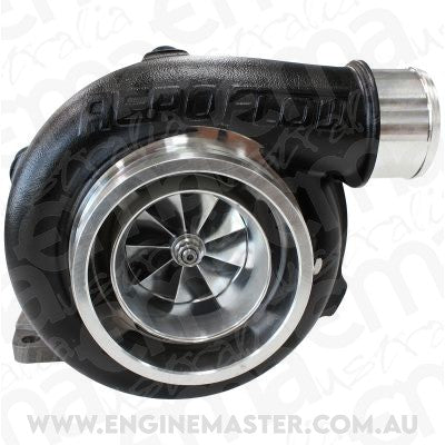 BOOSTED 5862 .63 Turbocharger 400-750HP Rating - Hi Temp Black Finish (External Wastegate, T3 Inlet Flange, V-Band Exhaust Flange)