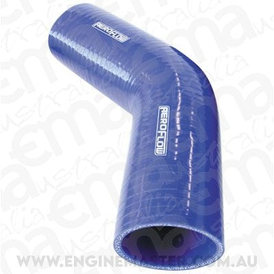 Aeroflow Performance Products AF9002-150 Silicone Hose 45 Deg; Blue I.D1.50" 38mm Wall 4.5mm 145mm Leg AF9002-150