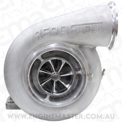 BOOSTED 7588 1.32 Turbocharger 1150-1500HP Rating - Natural Cast Finish (External Wastegate, T6 Twin Entry Inlet Flange, V-Band Exhaust Flange)