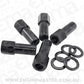 Aeroflow AF3018-9000 M14 X 1.50mm 1.38" SHANK OPEN WHEEL NUTS BLACK (5 PACK)