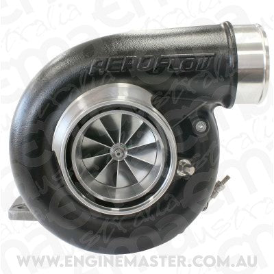 BOOSTED 7375 T4 1.15 Turbocharger 1200HP, Hi Temp Black Finish (External Wastegate, T4 Inlet Flange, V-Band Exhaust Flange)
