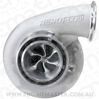 BOOSTED B7875 T4 .96 Turbocharger 1150HP, Natural Cast Finish (External Wastegate, T4 Twin Entry Inlet Flange, V-Band Exhaust Flange)