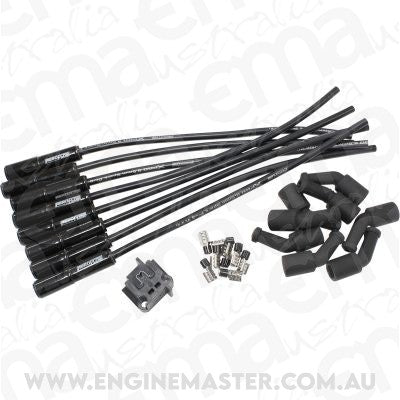 CERAMIC GM LS UNIVERSAL SPARK PLUG LEAD SET BLACK LS1 LS2 Aeroflow - AF 4030-32073C