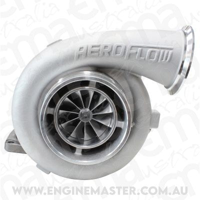 BOOSTED 8077 1.26 Turbocharger 700-1250HP Rating - Natural Cast Finish (External Wastegate, T6 Twin Entry Inlet Flange, V-Band Exhaust Flange)