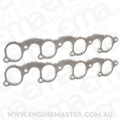 Aeroflow AF9551-1009 Ford 302-351C Header Flanges 2" Oval Port Edelbrock Heads