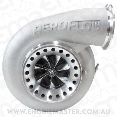BOOSTED 8088 1.32 Turbocharger 750-1250HP Rating - Natural Cast Finish (External Wastegate, T6 Twin Entry Inlet Flange, V-Band Exhaust Flange)