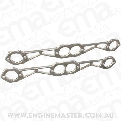 Aeroflow AF9551-1000 SBC Header Flanges Set 1-5/8" Round Port 1.63"