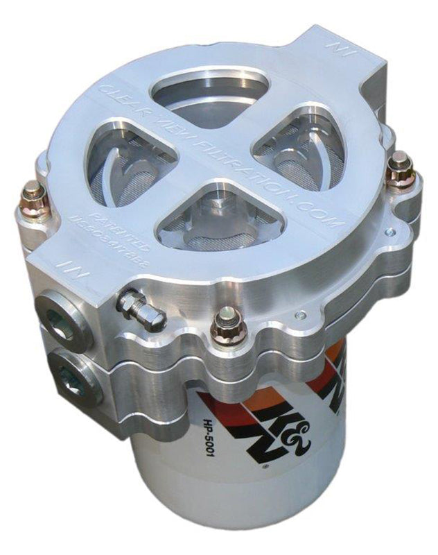 Clear View Filtration CV125-115 6" Screw-On Oil Filter 115 Mic