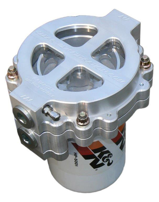 Clear View Filtration CV125-115 6" Screw-On Oil Filter 115 Mic