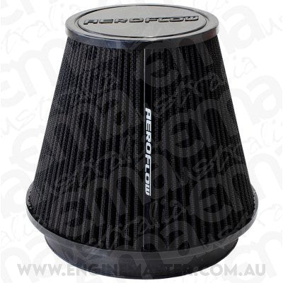 Aeroflow AF2711-3100 6" Clamp-On Tapered Filter 7.75 / 4.6 O.D 6.1" H Black