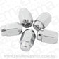 Aeroflow AF3042-2000 Acorn Medium Closed Chrome Wheel Nuts - 1/2-20" Pack of 5, 60 Degree Taper