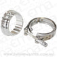 Aeroflow AF8080-1016 Turbine Inlet Flange & V-Band - Stainless Steel Suit 6662 1.01 A/R & All 6762 Rear Exhaust Housings