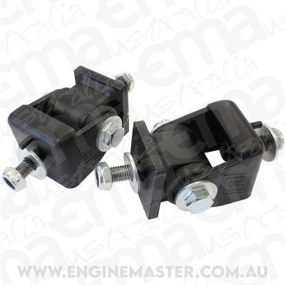 Aeroflow AF1202-0001 Ford Falcon BA-BF Engine Mount Suit XR6 Barra standard replacement Black Urethane Sold as a Pair