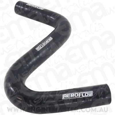 Aeroflow AF9240-100 Gloss Black Silicone Z Bend Heater Hose 1" (25.4mm) I.D 135 Degree Bend and 90 Degree Bend