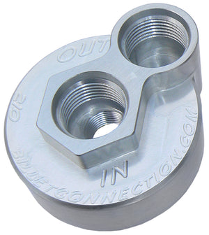 Clear View Filtration CV210 -12An Billet Oil Block Adapter Kit - Clear