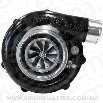 Aeroflow Performance AF8005-3050BLK BOOSTED B5855 1.21 Turbocharger 770HP, Hi Temp Black Finish External Wastegate, V-Band Inlet & Exhaust Flanges