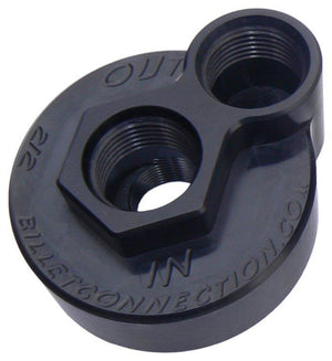 Clear View Filtration CV212-B -12An Billet Oil Block Adapter Kit - Black