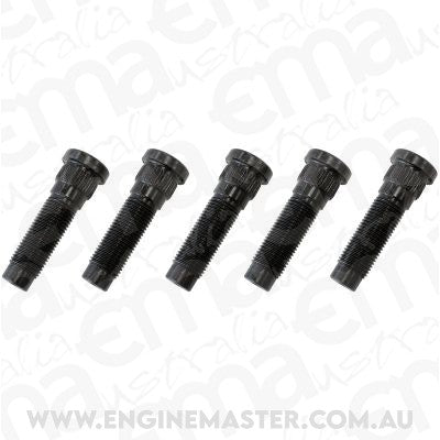 Aeroflow AF5071-1001 1/2" Wheel Studs (5 Pack) .610" Knurl - 19/32 Hole Disc / Drum
