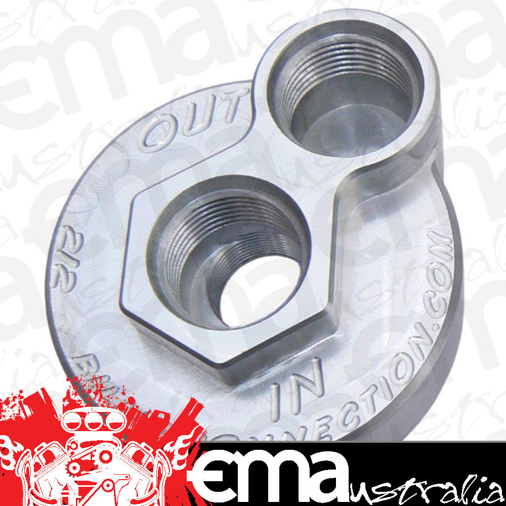 Clear View Filtration CV212 -12An Billet Oil Block Adapter Kit - Clear
