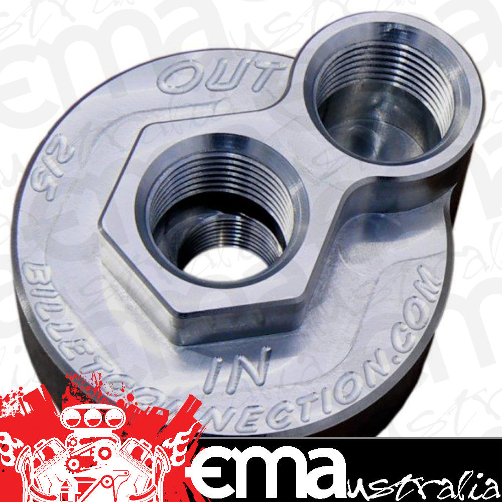 Clear View Filtration CV215 -12An Billet Oil Block Adapter Kit - Clear
