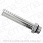 Aeroflow AF926-16-10S -10ORB to 22mm Barb Silver 100mm Oal
