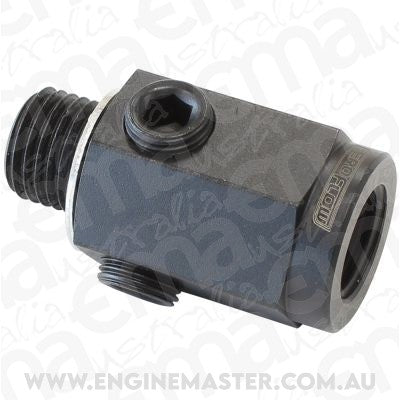 Aeroflow AF810-M14-02-ST M14 x 1.5 Extension with 1/8" NPT Port Steel