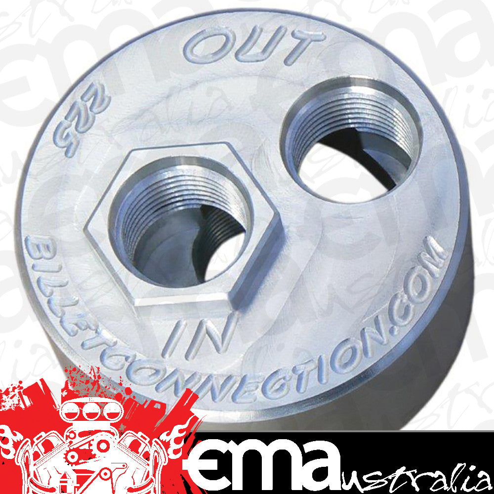 Clear View Filtration CV225 -10An Billet Oil Block Adapter Kit - Clear