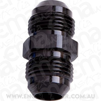 Aeroflow Performance Products AF815-08BLK Male Flare Union -8AN Black -8AN to -8AN Straight