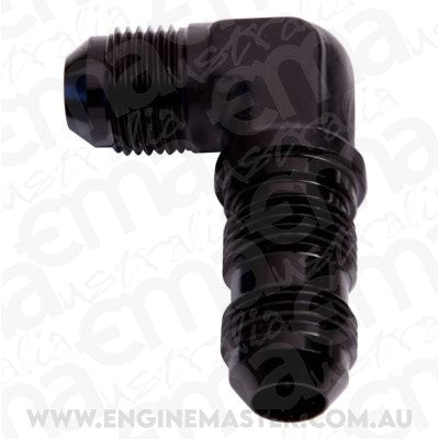 Aeroflow AF833-16BLK 90 Deg Bulkhead -16AN Black Bulkhead Nut Seperate