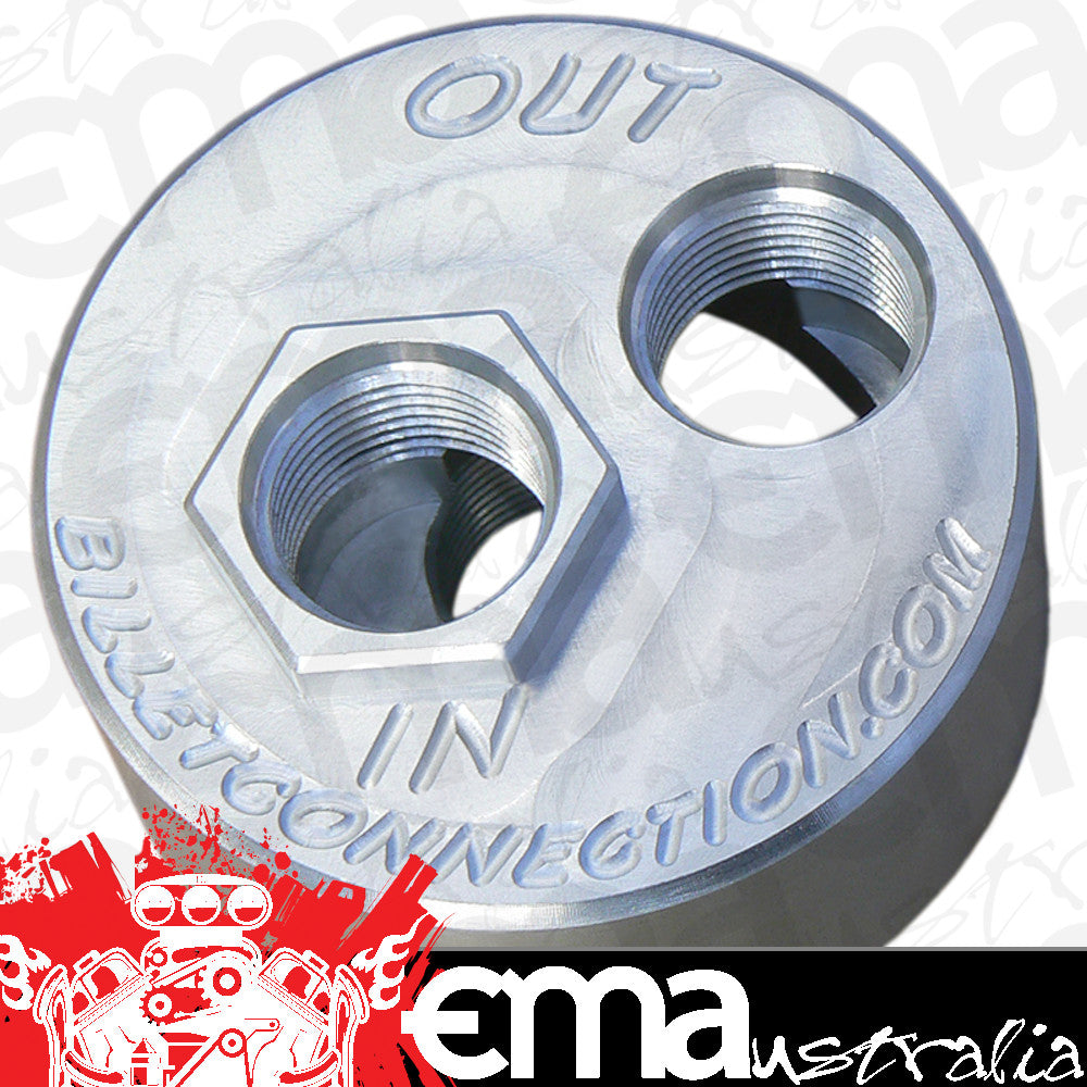 Clear View Filtration CV232 -12An Billet Oil Block Adapter Kit - Clear