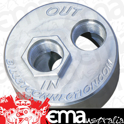 Clear View Filtration CV232 -12An Billet Oil Block Adapter Kit - Clear