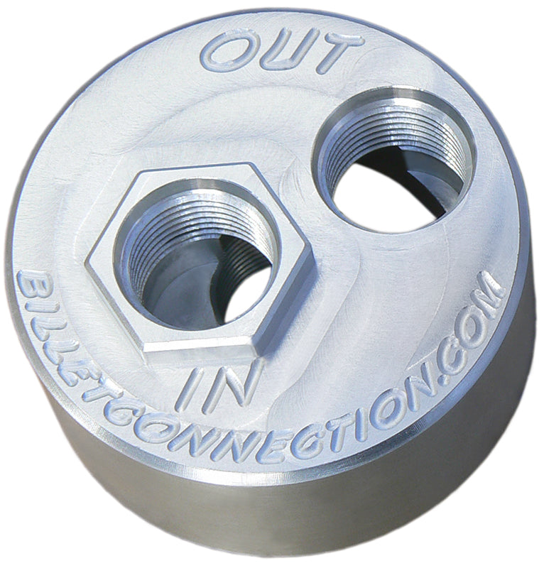 Clear View Filtration CV232 -12An Billet Oil Block Adapter Kit - Clear