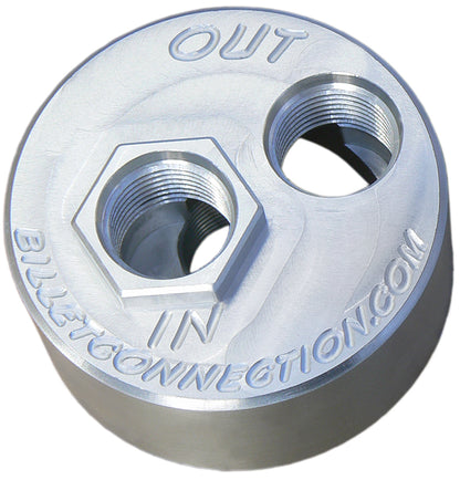 Clear View Filtration CV232 -12An Billet Oil Block Adapter Kit - Clear