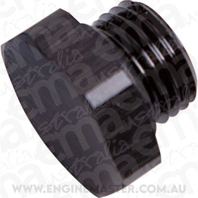 Aeroflow AF814-12BLK ORB Hex Port Plug -12AN Black Finish
